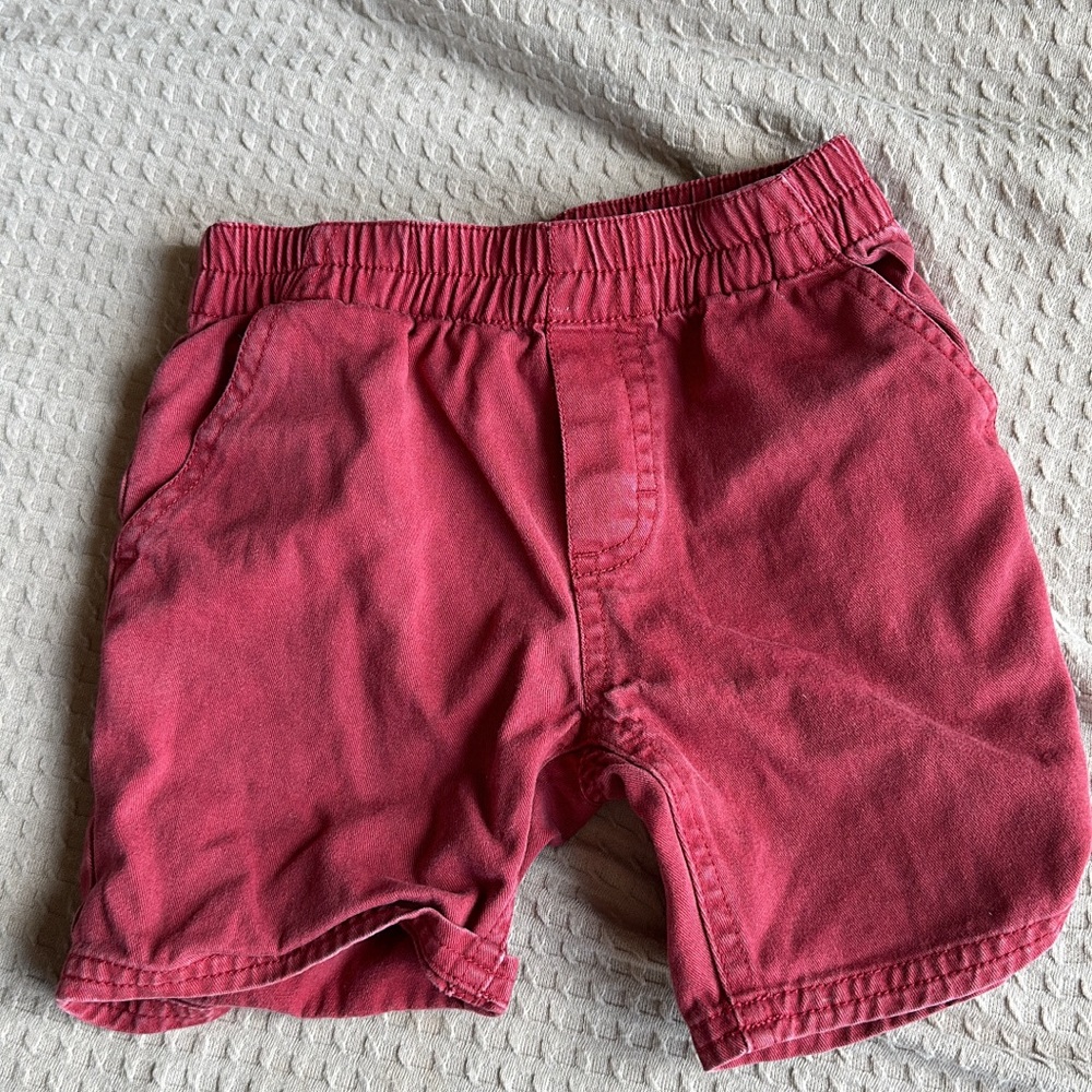 Red. 2t. Timberland shorts.
